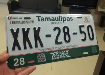 En Tamaulipas se elimina el cobro por canje de placas