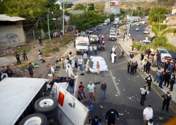 Al menos 49 migrantes muertos tras el accidente de un camión en Chiapas