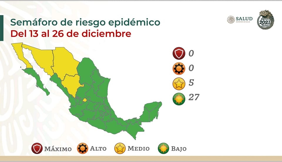 Regresa Coahuila a semáforo verde; será difícil mantenerse por fiestas decembrinas