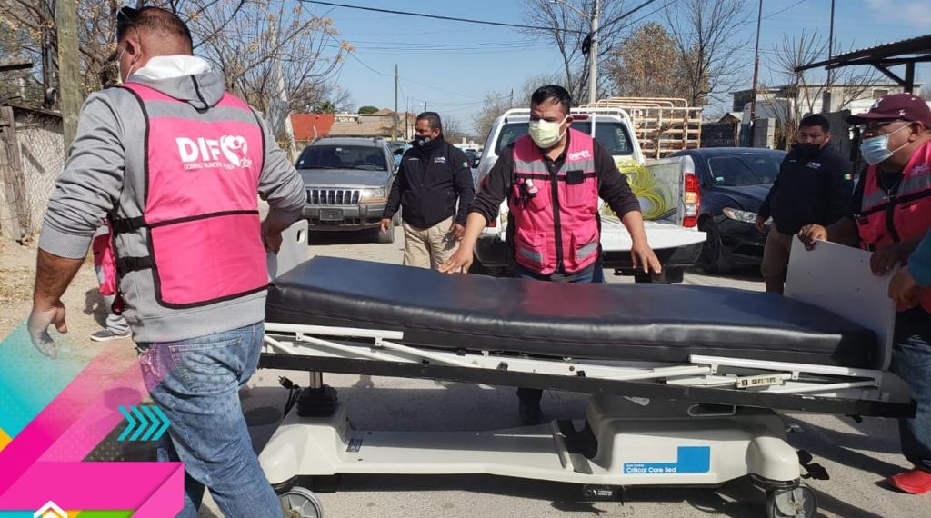 Entrega primera Dama cama de hospital