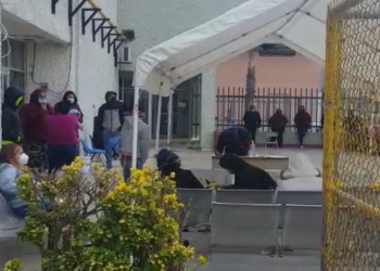 Saturan módulo del COVID-19 en el IMSS