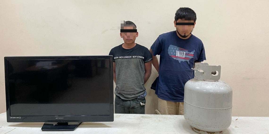 Detienen a ladrones de domicilio
