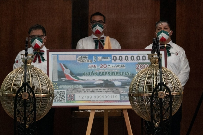 INAI ordena a Lotería Nacional revelar información sobre sorteo de avión presidencial
