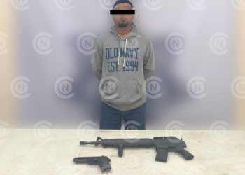 Amenaza a vecino con armas réplica