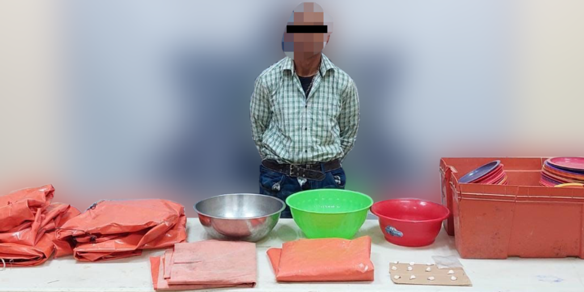 Bajo investigación ladrón detenido con droga