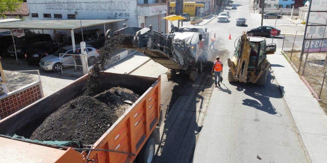 Obras Públicas en Acuña continúan embelleciendo el municipio