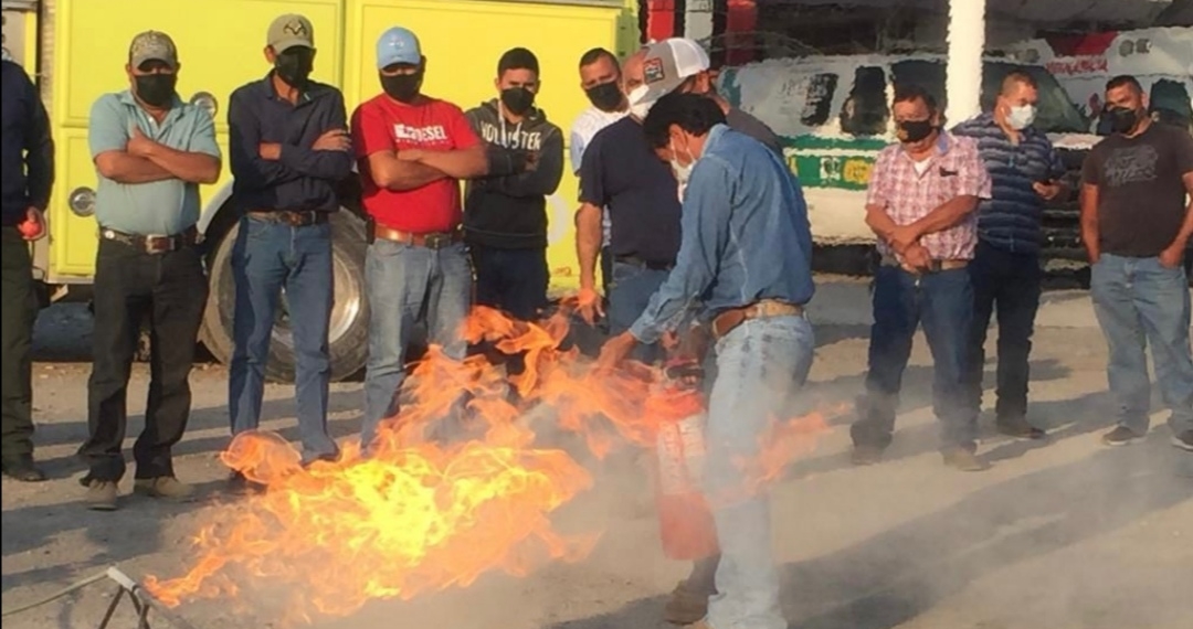 Capacitan a operadores contra incendios en el uso de Gas LP