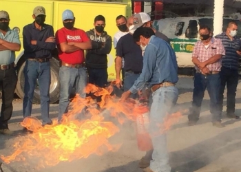 Capacitan a operadores contra incendios en el uso de Gas LP