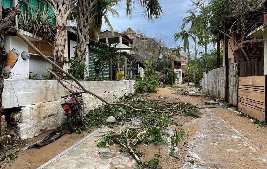  ‘Ágatha’ deja daños materiales en su paso por  el Istmo de Tehuantepec