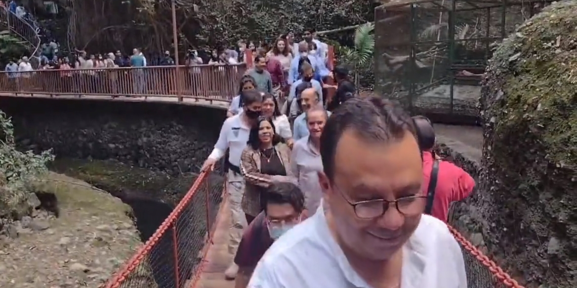 Personas heridas tras desplomarse puente colgante en Cuernavaca; señalan supuesto boicot