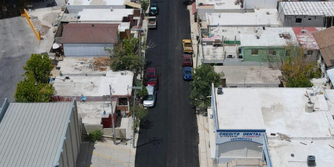 Fraccionamiento Ojo de Agua es beneficiado con pavimentación