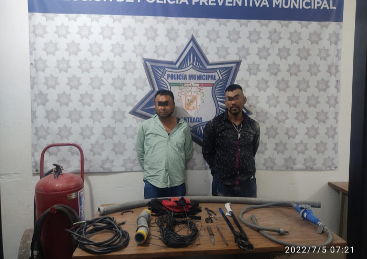 Detenidos por robo