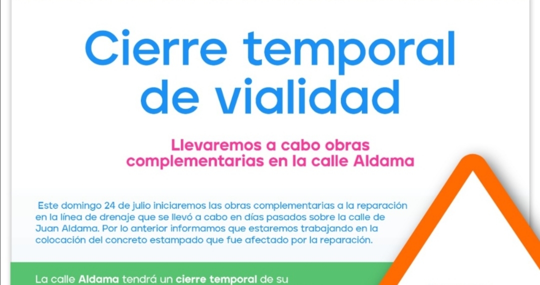 Cerrarán parcialmente la calle Aldama en Saltillo