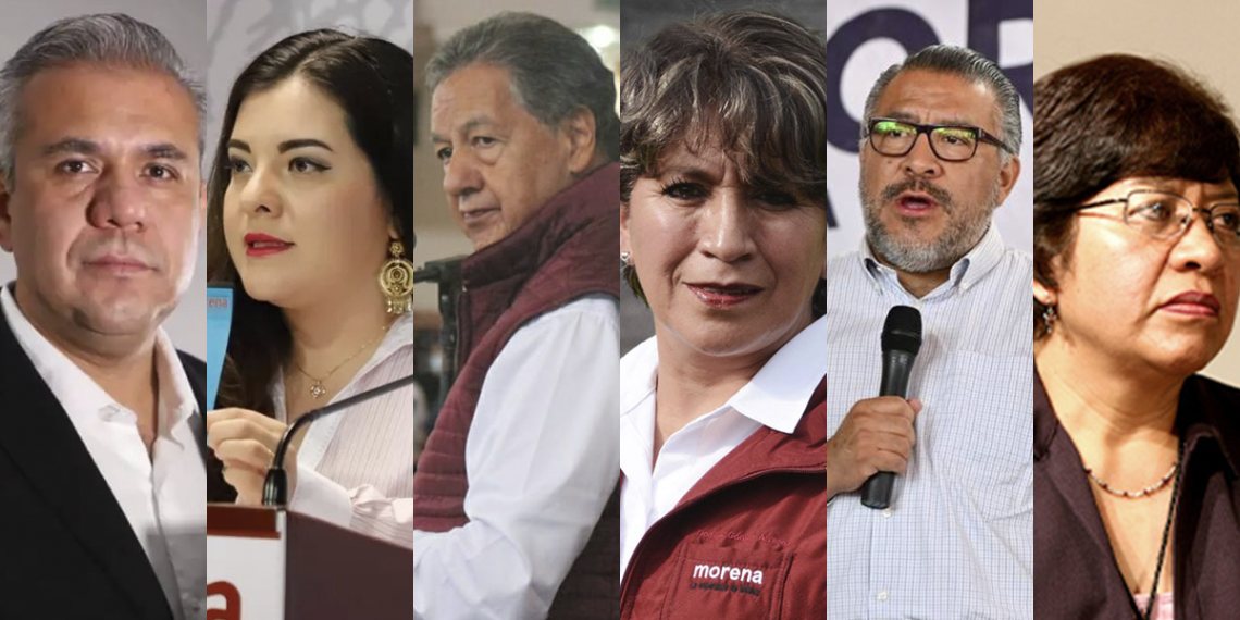 Ellos son los aspirantes a la candidatura de Morena por el Edomex
