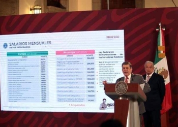 Exhiben altos sueldos de funcionarios públicos
