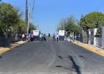 Se benefician vecinos de la Lázaro Cárdenas con obra de pavimentación