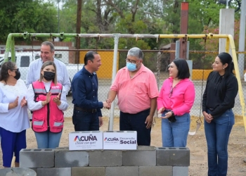 Arranca obra de barda perimetral en el jardín de niños Oscar Flores Tapia