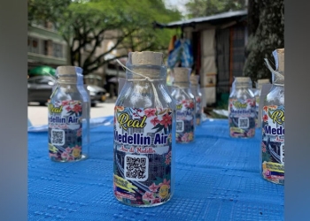 Venden aire embotellado en Colombia