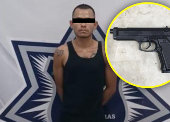 Con pistola de aire amenaza a persona