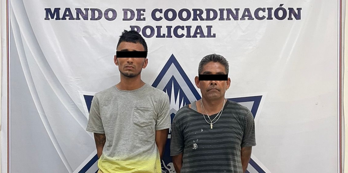 Detienen a dos con objetos robados