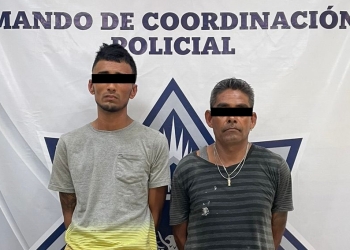 Detienen a dos con objetos robados