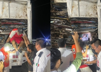 Detienen a 45 migrantes que viajaban ocultos en un camión