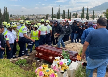 Dan el último adiós a paramédico de Capufe