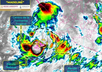 Tormenta tropical ‘Madeline’ se ubica frente a costas de Jalisco; Conagua llama a extremar precauciones