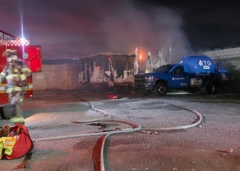 Se registra incendio en gasera