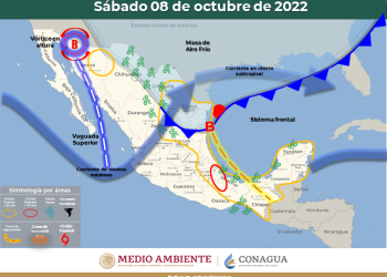 Frente frío número dos llegará con lluvias y vientos al norte de México