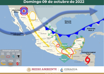 Frente frío número 3 afecta a parte del noreste de México