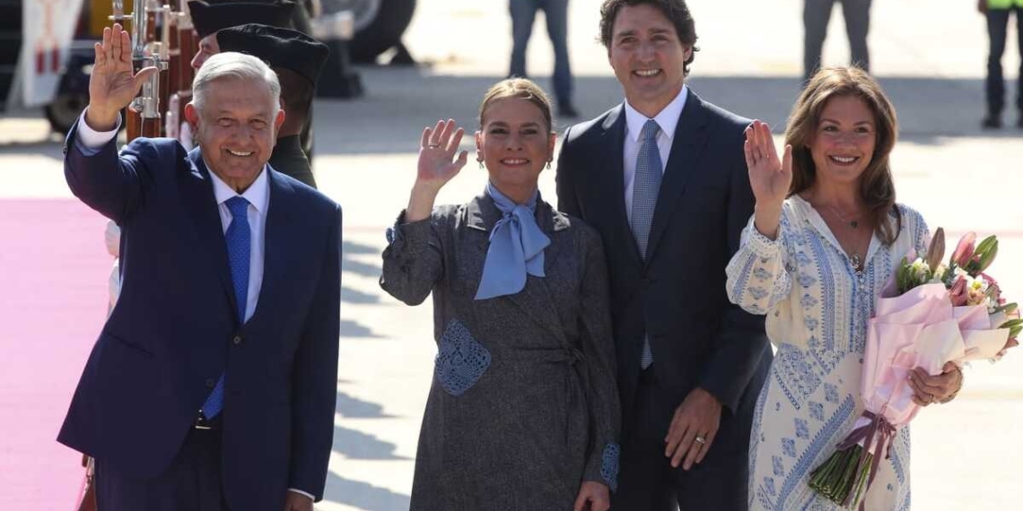 Trudeau aterriza en México