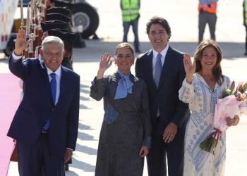 Trudeau aterriza en México