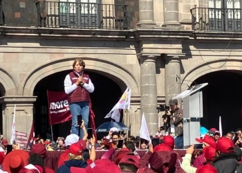 Lleva a cabo Delfina Gómez primer mitin de campaña en el Edomex