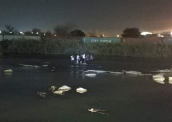 Rescatan a 10 migrantes a punto de ser arrastrados por la corriente del Río Bravo