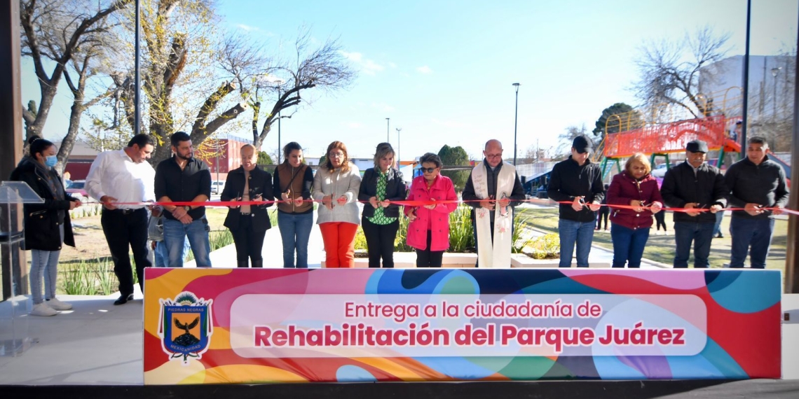 Entrega alcaldesa parque Juárez rehabilitado