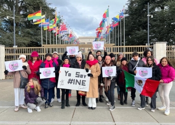 Mexicanos protestan contra ‘Plan B’ electoral desde sede de la ONU en Suiza
