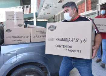 Resguardan material educativo en bodegas