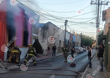 Se registra incendio en la Zona Centro