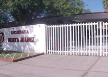 Roban 30 metros de tubería de cobre en secundaria Benito Juárez