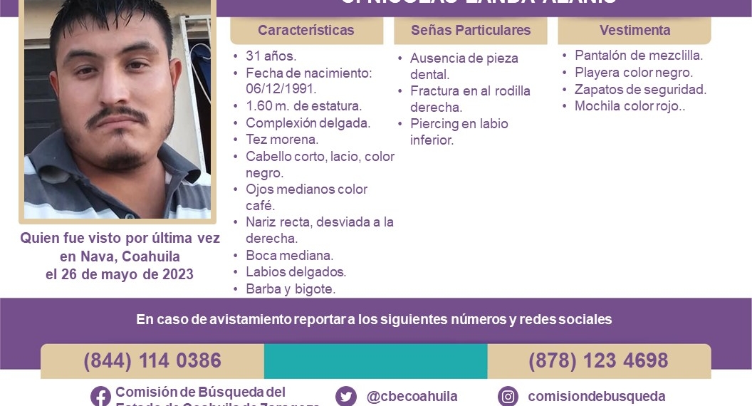 Buscan a dos desaparecidos en Nava y Piedras Negras