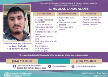 Buscan a dos desaparecidos en Nava y Piedras Negras