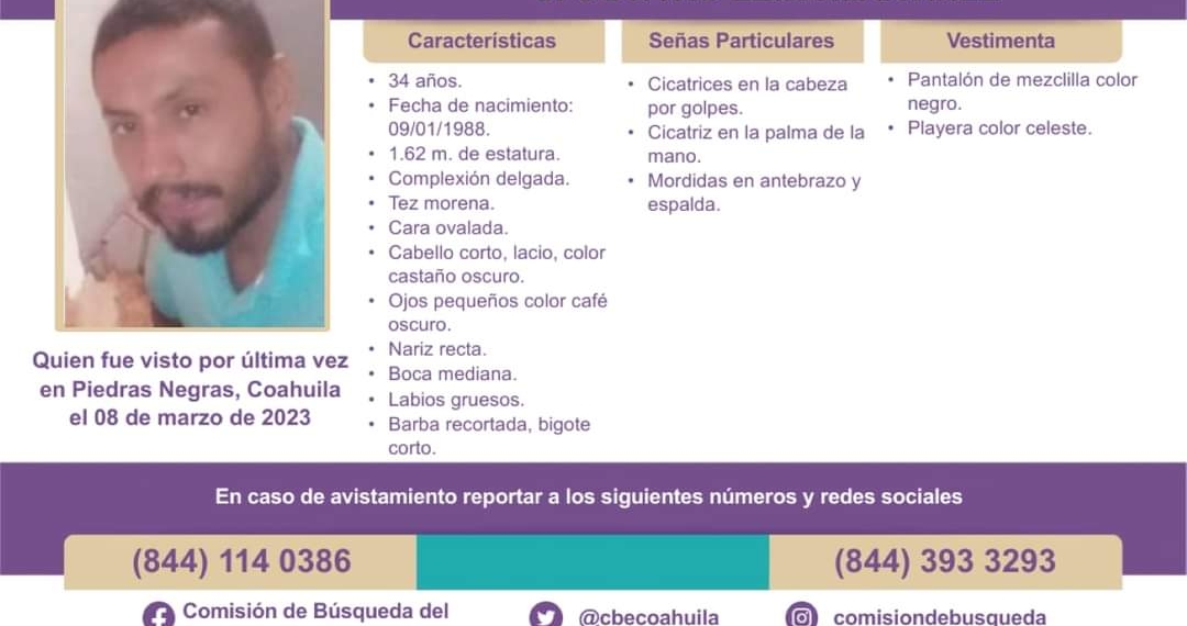 Desaparecido se dedicaba al tráfico de personas
