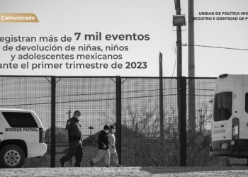 Se registran más de 7 mil eventos de devolución de niñas, niños y adolescentes mexicanos durante el primer trimestre de 2023