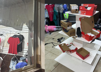 Roban y ocasionan daños en boutique