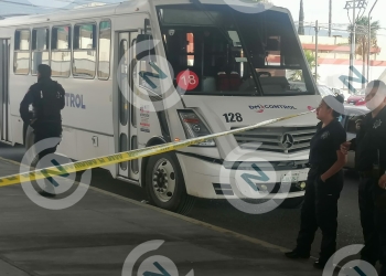 Muere a bordo del camión