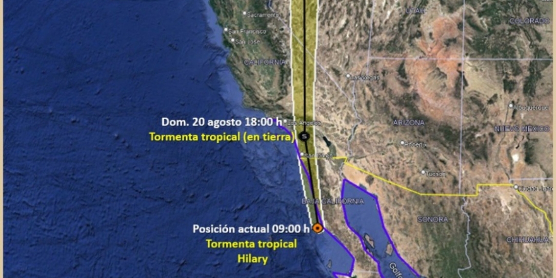 Huracán “Hilary” se degrada a tormenta tropical