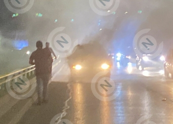 Arde camioneta