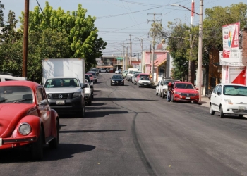 Avanzan trabajos de recarpeteo en el centro de Saltillo