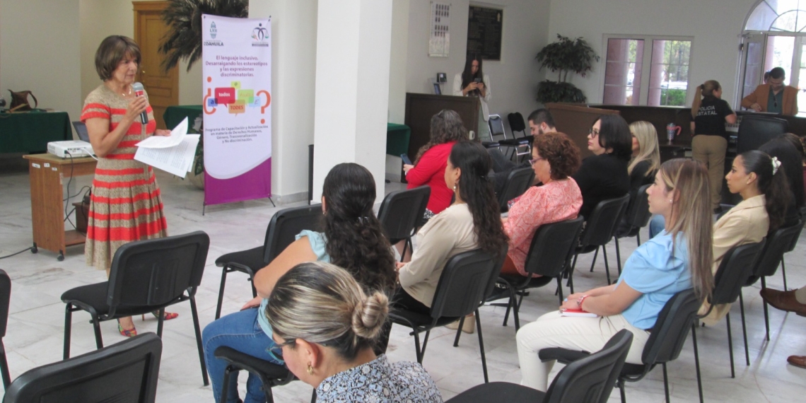 Capacitación del Congreso de Coahuila sobre lenguaje inclusivo y Derechos Humanos